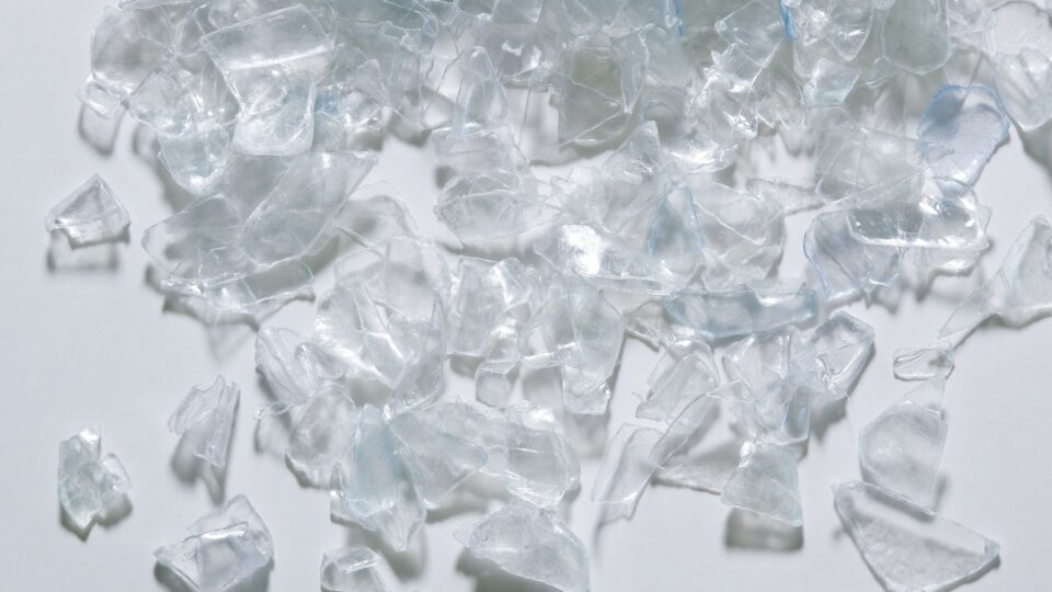 PET bottle flakes post washing line