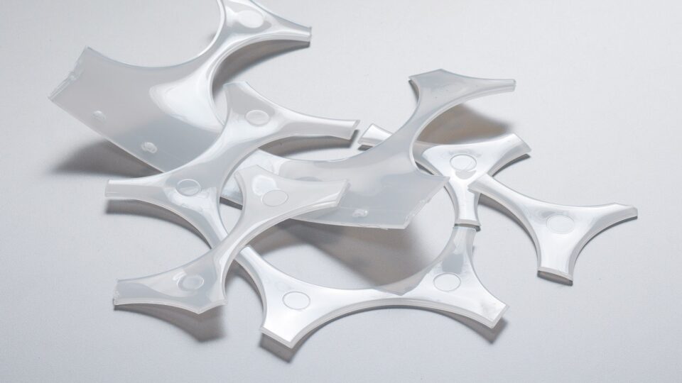 PP/EVOH/PP skeletons thermoforming