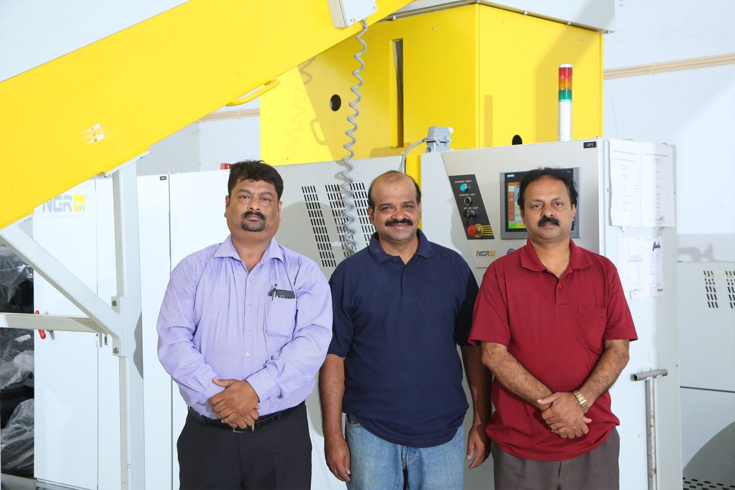 Rajnish Sood (Product Manager), Vinod Kumar (Production Head), A D Raman (Finance Manager)