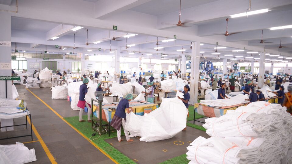 Produktion von PP Schüttgutbehältern (Bigbags)