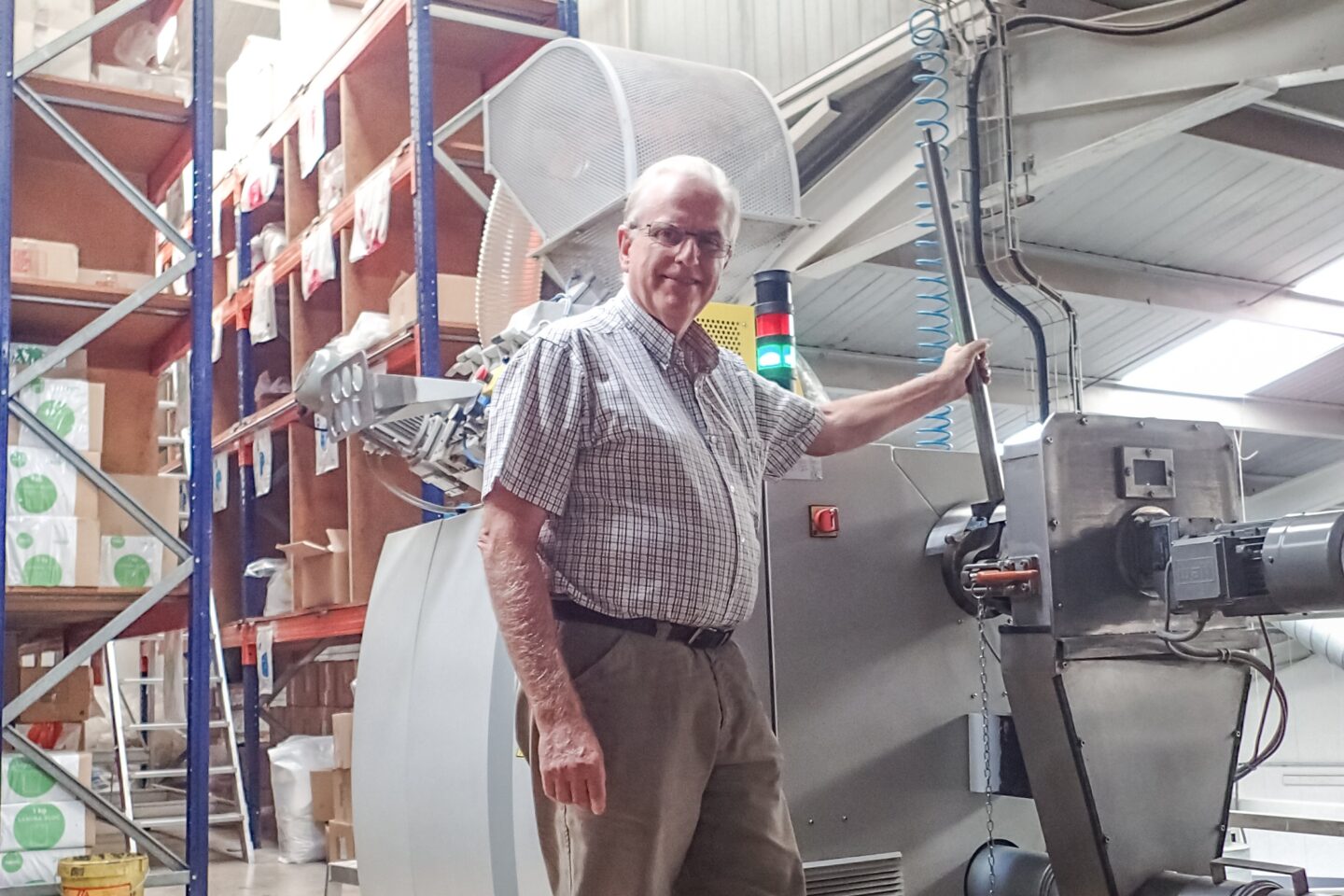 Josep Vinals, company owner of Emosa Plastics in front of his E:GRAN