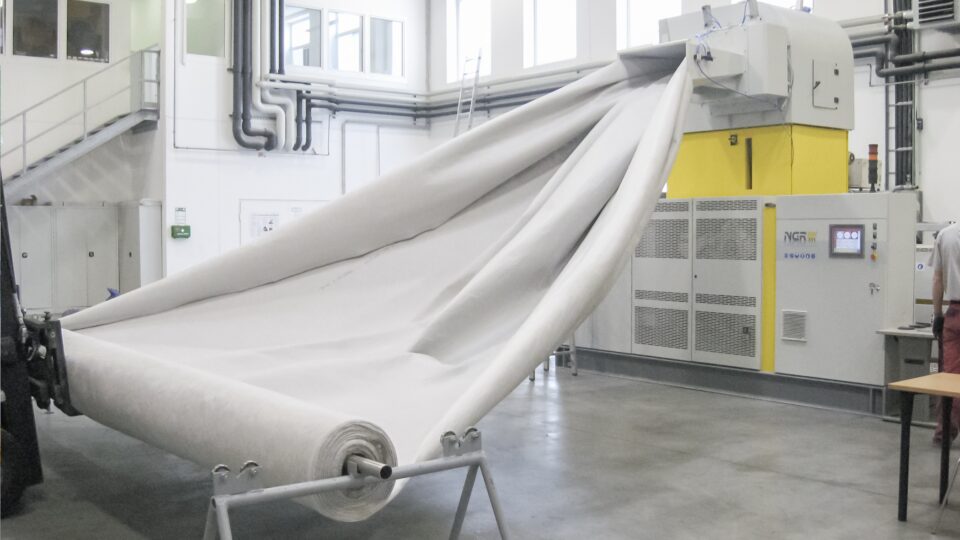 Kundenversuch Nonwoven Rollenware Testcenter Europa